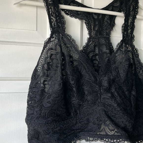 Torrid Unlined Lace Solid Racerback Black Bralette 2X - Picture 6 of 8